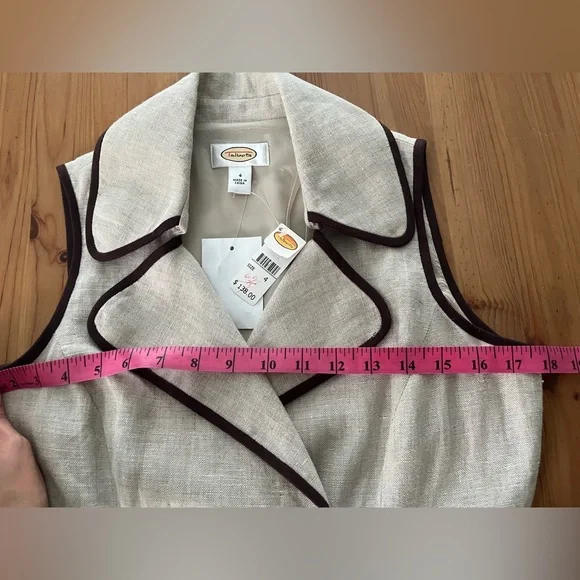 Talbots Linen Belted Trench Dress - Picture 6 of 12